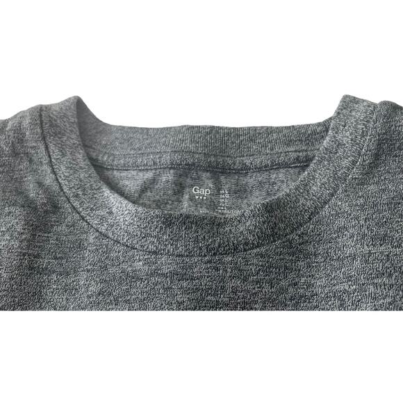GAP SHORT SLEEVE ROUND NECK PULL-OVER T-SHIRT, WOMENS, L, HEATHER GREY, CASUAL - Picture 2 of 9
